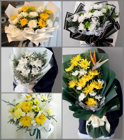 贵州六盘水盘县竹海镇水壶村白事花束代送